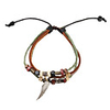 Simply Multilayer Leather Bracelet with Wing