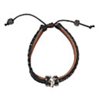 Simply Multilayer Zircon-Studded Leather Bracelet