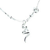 Simulated 0.5ct Diamond 18K White Gold Plated Necklace