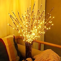 Simulation Branch LED Lights Flexible LED Branch Light LED Willow Branch Lamp Christmas Decorative Lights Artificial Twig Lamp 0.75M 20LEDs miniinthebox
