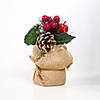 Simulation Christmas Pine Cones Pine Needles Potted Ornaments Creative Christmas Table Pendulum