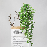 Simulation Plant Rattan Hanging Basket Restaurant Layout Simulation Eucalyptus Wall Hanging 97cm miniinthebox