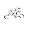 Simulation Ruler Get Electric Shock Keychain Tricky Props