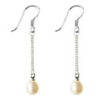 Single Chain Pearl Earring