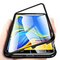 Single-sided Magnetic Phone Case For Samsung Galaxy J8 (2018) / J6 (2018) / J6 Plus Shockproof / Ultra-thin / Transparent Full Body Cases Solid Colored Hard Tempered Glass