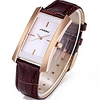 sinobi square women watches wristwatch business casual lady designer simple rectangular women watches(rosegold caseamp;brown band)