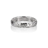 size 8.5 sterling silver 925 hawaiian princess scroll cut out edge promise ring