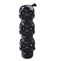 Skeleton Metal Oil Lighter - Black