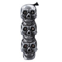 Skeleton Metal Oil Lighter - Grey
