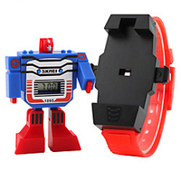 SKMEI Digital Watch Quartz Digital Cartoon Calendar / date / day Digital Yellow Red Blue / Two Years / Rubber / LCD / Two Years / Maxell6262025 miniinthebox