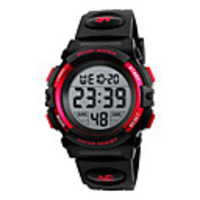SKMEI Kids Digital Watch Digital Sporty Outdoor Calendar / date / day Digital Black Blue Red / One Year / Chronograph / Stopwatch / Noctilucent