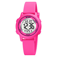 SKMEI Kids Digital Watch Digital Stylish Fashion Water Resistant / Waterproof Digital White Black Blue / One Year / Silicone