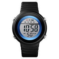 SKMEI Men Sport Watch Quartz Modern Style Sporty Outdoor Water Resistant / Waterproof Digital WhiteBlue Black Black / White / One Year / Silicone / Alarm / Chronograph / Stopwatch