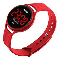 skmei men women outdoor sport casual waterproof digital electronic watch with simple design touch screen led display calendar date wristwatch
