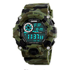 SKMEI Wrist Watch Digital Casual Water Resistant / Waterproof Digital Black Red Light Green / Quilted PU Leather / Calendar / date / day / Stopwatch / Noctilucent