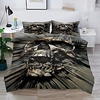 Skull 3-Piece Duvet Cover Set Hotel Bedding Sets Comforter Cover with Soft Lightweight Thicken Fabric Include 1 Duvet Cover 2 Pillowcases for Double/Queen/King(1 Pillowcase for Twin/Single) miniinthebox