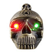 Skull Lighter with LED Glowing Eyes