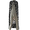 Skull Pattern Black Cloak Cape Cloak