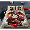 Skull Series 3-Piece Duvet Cover Set Hotel Bedding Sets Comforter Cover with Soft Lightweight Microfiber For Holiday Decoration(Include 1 Duvet Cover and 1or 2 Pillowcases)