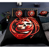 Skull Series 3-Piece Duvet Cover Set Hotel Bedding Sets Comforter Cover with Soft Lightweight Microfiber,  Include 1 Duvet Cover,  2 Pillowcases for Double/Queen/King(1 Pillowcase for Twin/Single)
