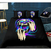 Skull Series Horrible Print 3-Piece Duvet Cover Set Hotel Bedding Sets Comforter Cover with Soft Lightweight Microfiber For Room Decoration(Include 1 Duvet Cover and 1or 2 Pillowcases)