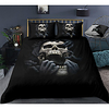 Skull Series Horrible Skull Print 3-Piece Duvet Cover Set Hotel Bedding Sets Comforter Cover with Soft Lightweight Microfiber For Room Decoration(Include 1 Duvet Cover and 1or 2 Pillowcases) miniinthebox