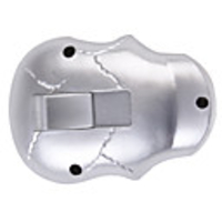 Skull Shape Metal Gas Lighter,  Sliver