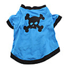 Skull Style Cotton T-shirt for Dogs (Blue,  Multiple Sizes Available)