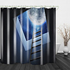 Skylight Planet Digital Printing Shower Curtain Shower Curtain Shower Curtains amp; Hooks Modern Polyester New Design