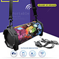 SL-10 Bluetooth Speaker Outdoor Wireless Soundbox Stereo Bass Subwoofer Support FM Radio TF with Street dance style elements