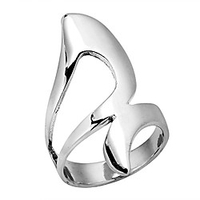 sleek wide open wave wrap sterling silver ring (10)