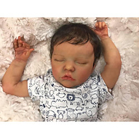 Sleeping Reborn Baby Dolls Boy,  19 Inches Realistic Weighted Baby Dolls Soft Vinly Body,  Birthday Gift miniinthebox