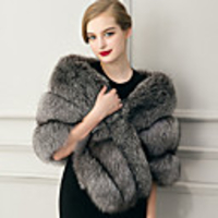 Sleeveless Capelets Faux Fur Wedding / Party Evening / Casual Women