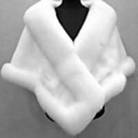 Sleeveless Capes Faux Fur Wedding Shawl Wrap With Fur