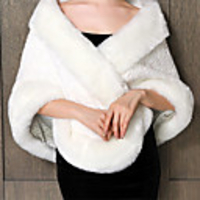 Sleeveless Capes Orlon Party / Evening / Office / Career Women