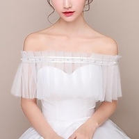 Sleeveless Coats / Jackets / Bridal Chinlon Wedding / Party / Evening Shawl Wrap / Women