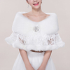 Sleeveless Coats / Jackets / Shawls Faux Fur / Tulle Wedding / Party / Evening Shawl Wrap / Women