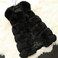Sleeveless Coats / Jackets Faux Fur Party / Evening Women