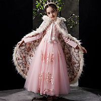Sleeveless Cute / Sweet Faux Fur Party / Evening / Birthday Shawl Wrap / Kids