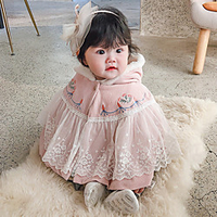 Sleeveless Cute / Sweet POLY Party / Evening / Birthday Shawl Wrap / Kids
