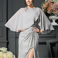 Sleeveless Elegant Chiffon Wedding Party Women