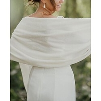 Sleeveless Elegant Woolen Cloth Wedding Party Women