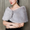 Sleeveless Ladies / Elegant Faux Fur Daily / Wedding Party Women