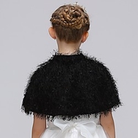 Sleeveless Luxury / Sweet Cotton Blend Party / Special Occasion Shawl Wrap / Kids