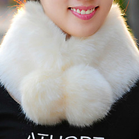 Sleeveless Scarves Faux Fur Party / Evening / Office / Career Women