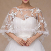 Sleeveless Shawls / Bridal Chinlon Wedding Shawl Wrap / Women