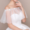 Sleeveless Shawls / Bridal Chinlon Wedding Shawl Wrap / Women
