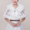 Sleeveless Shawls / Bridal Faux Fur / Tulle Wedding / Party / Evening Shawl Wrap / Women