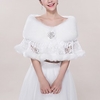 Sleeveless Shawls / Bridal Faux Fur / Tulle Wedding / Party / Evening Shawl Wrap / Women