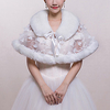 Sleeveless Shawls / Bridal Faux Fur Wedding / Party / Evening Shawl Wrap / Women